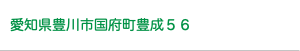 愛知県豊川市国府町豊成５６